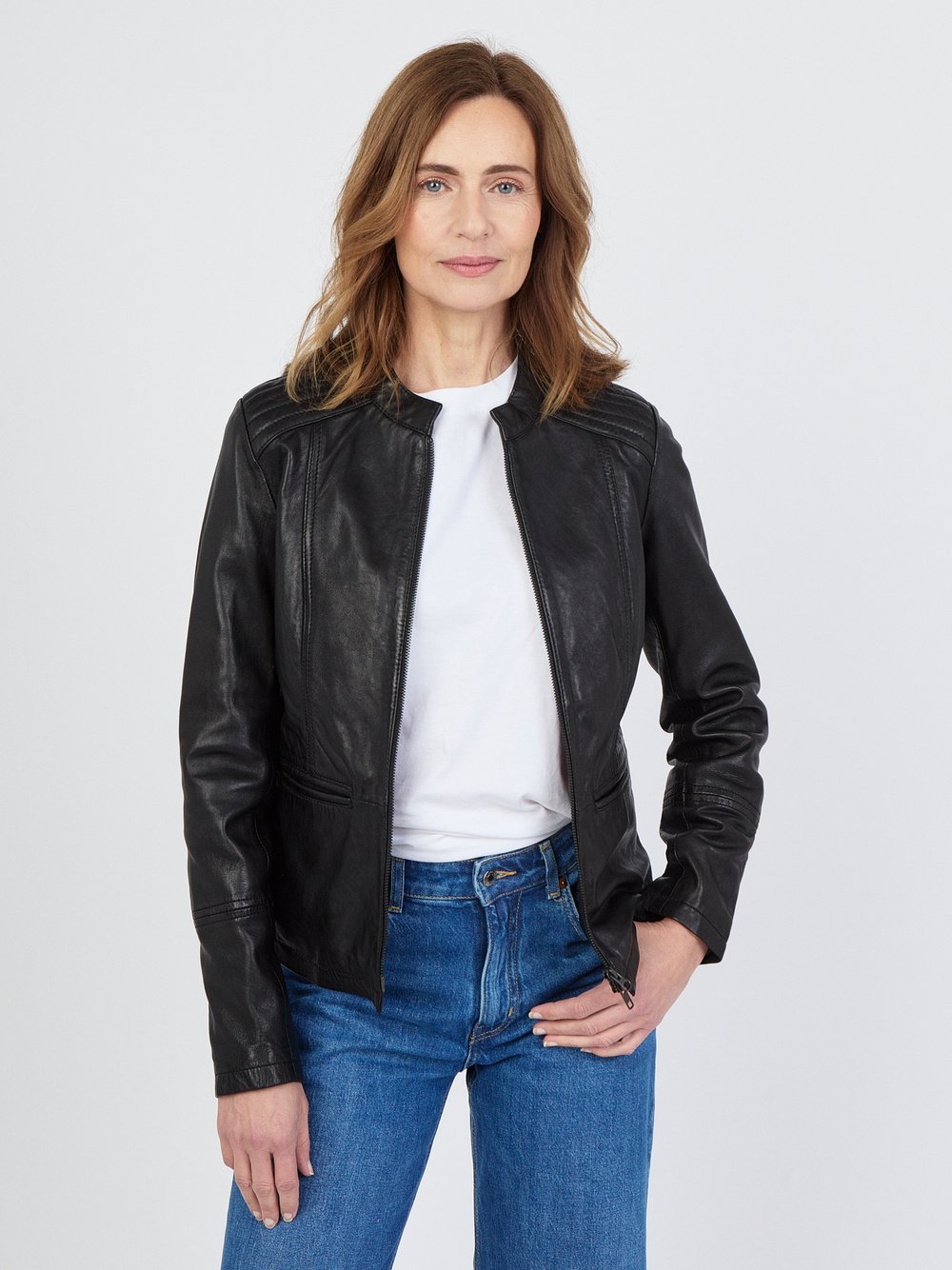 Thumbnail - JCC Lederjacke Damen schwarz, 40