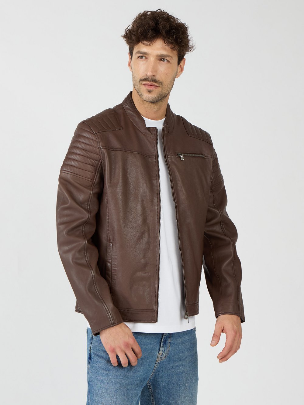 JCC Lederjacke Herren braun, M
