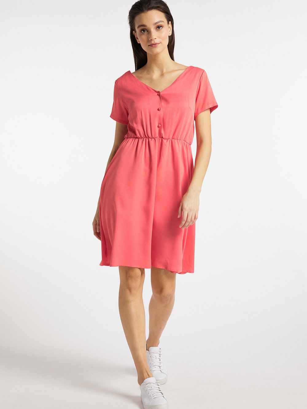 Usha Midikleid Damen Viskose rosa, S