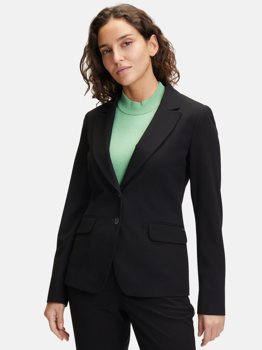 Betty & Co Klassischer Blazer Damen schwarz, 36