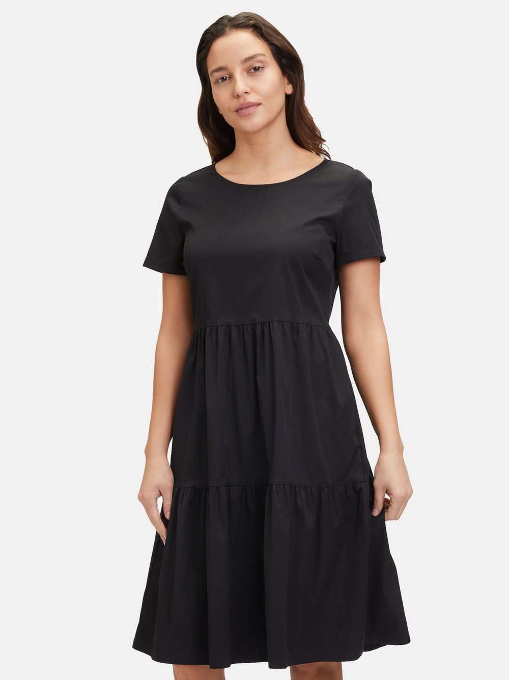 Vera Mont Sommerkleid Damen Baumwolle schwarz, 46