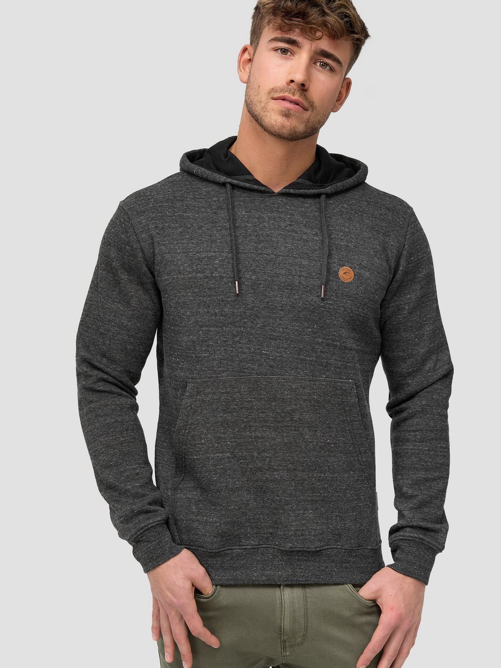 Indicode Kapuzenpullover Herren Baumwolle schwarz, S