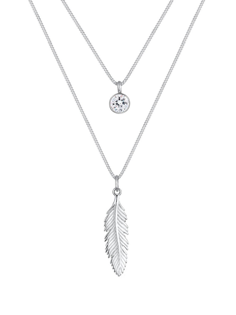 Thumbnail - Elli Halskette Damen Sterlingsilber silber, 45