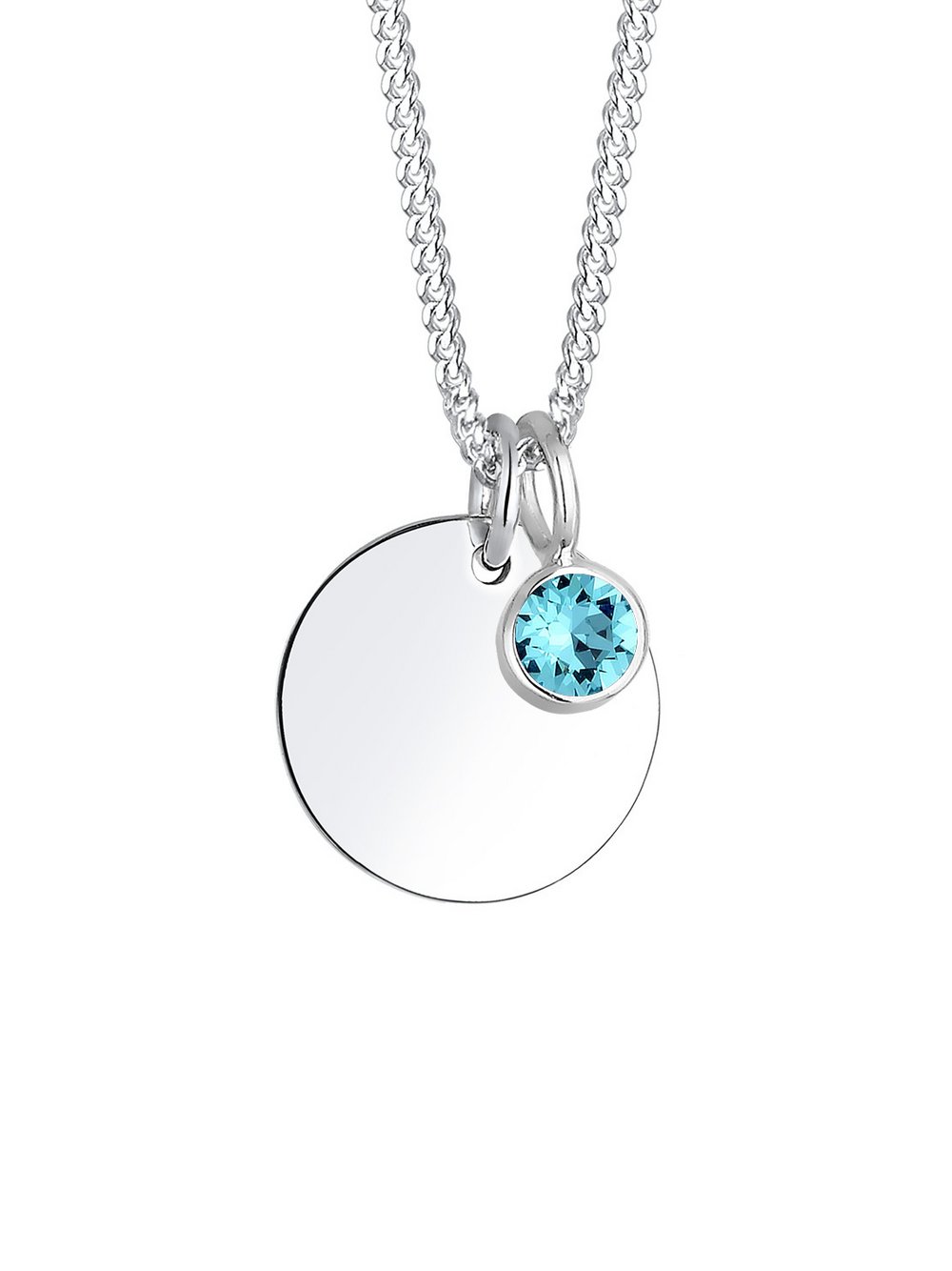 Elli Halskette Damen Sterlingsilber blau, 45