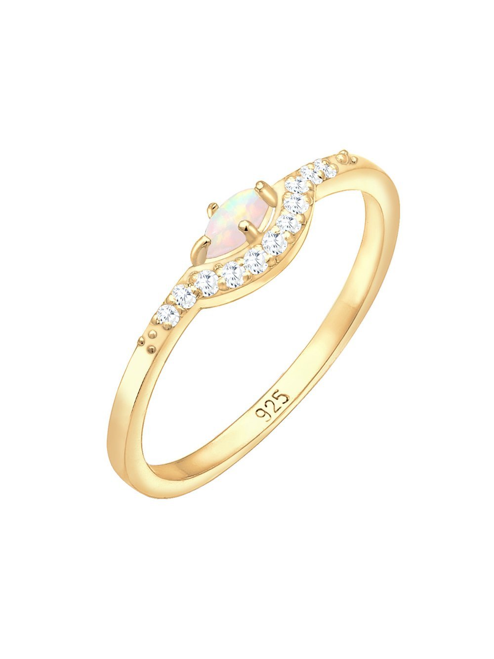 Elli Ring Damen Sterlingsilber gold, 52