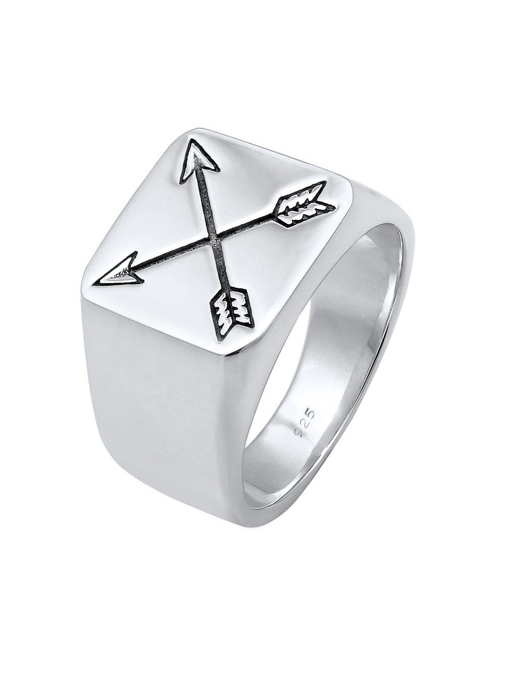 KUZZOI Ring Herren Sterlingsilber silber, 66