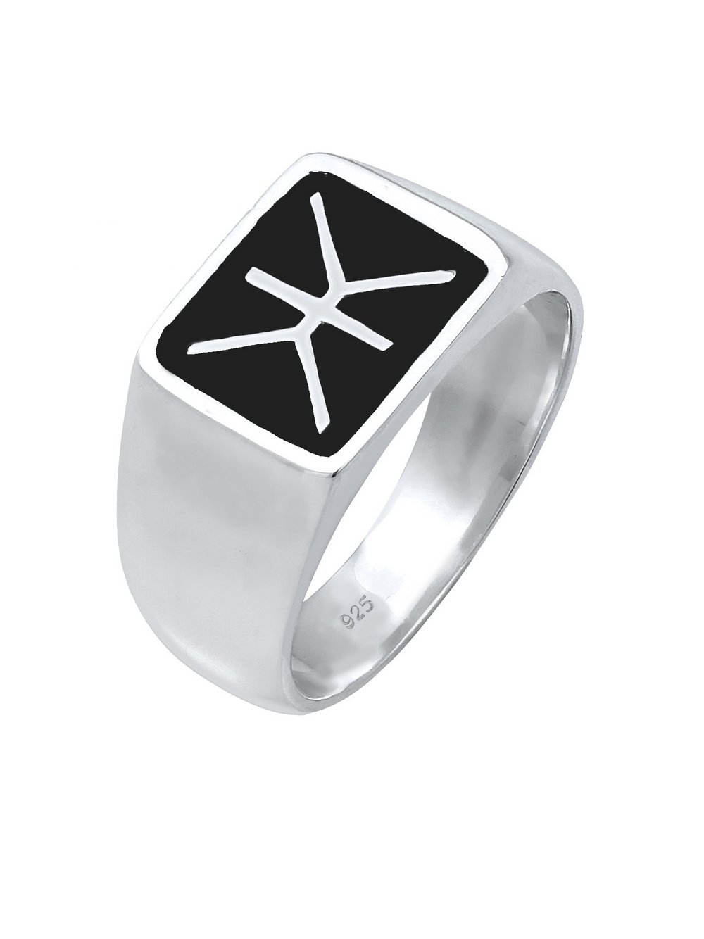 KUZZOI Ring Herren Sterlingsilber silber, 64