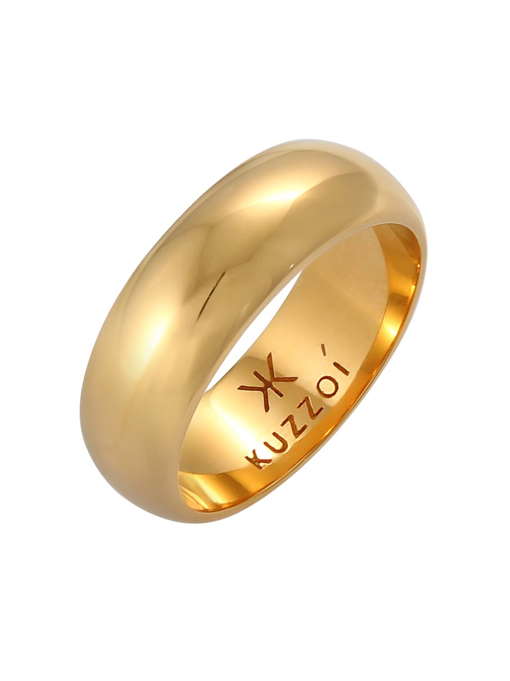 KUZZOI Ring Herren Sterlingsilber gold, 66