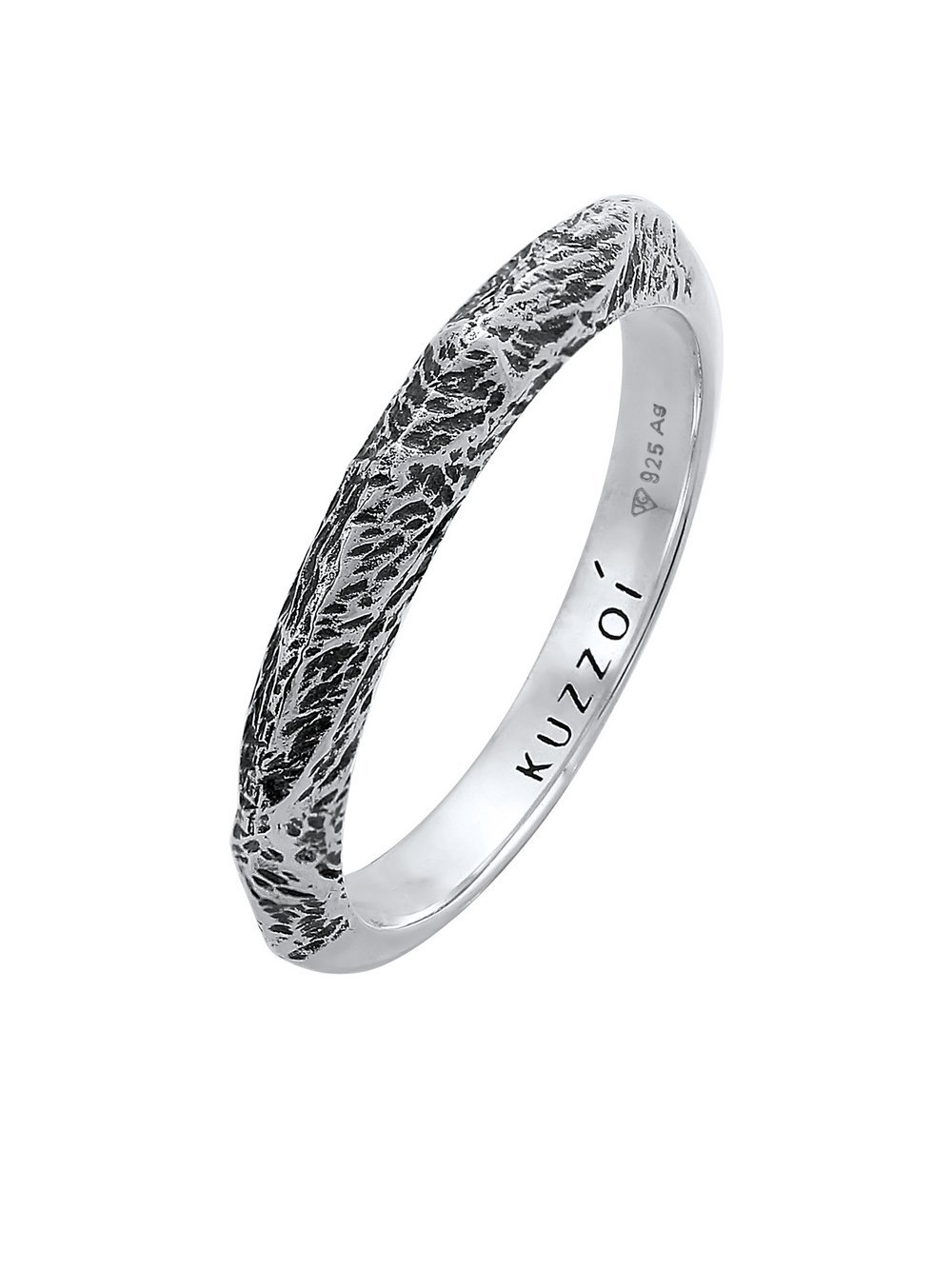 KUZZOI Ring Herren Sterlingsilber silber, 60