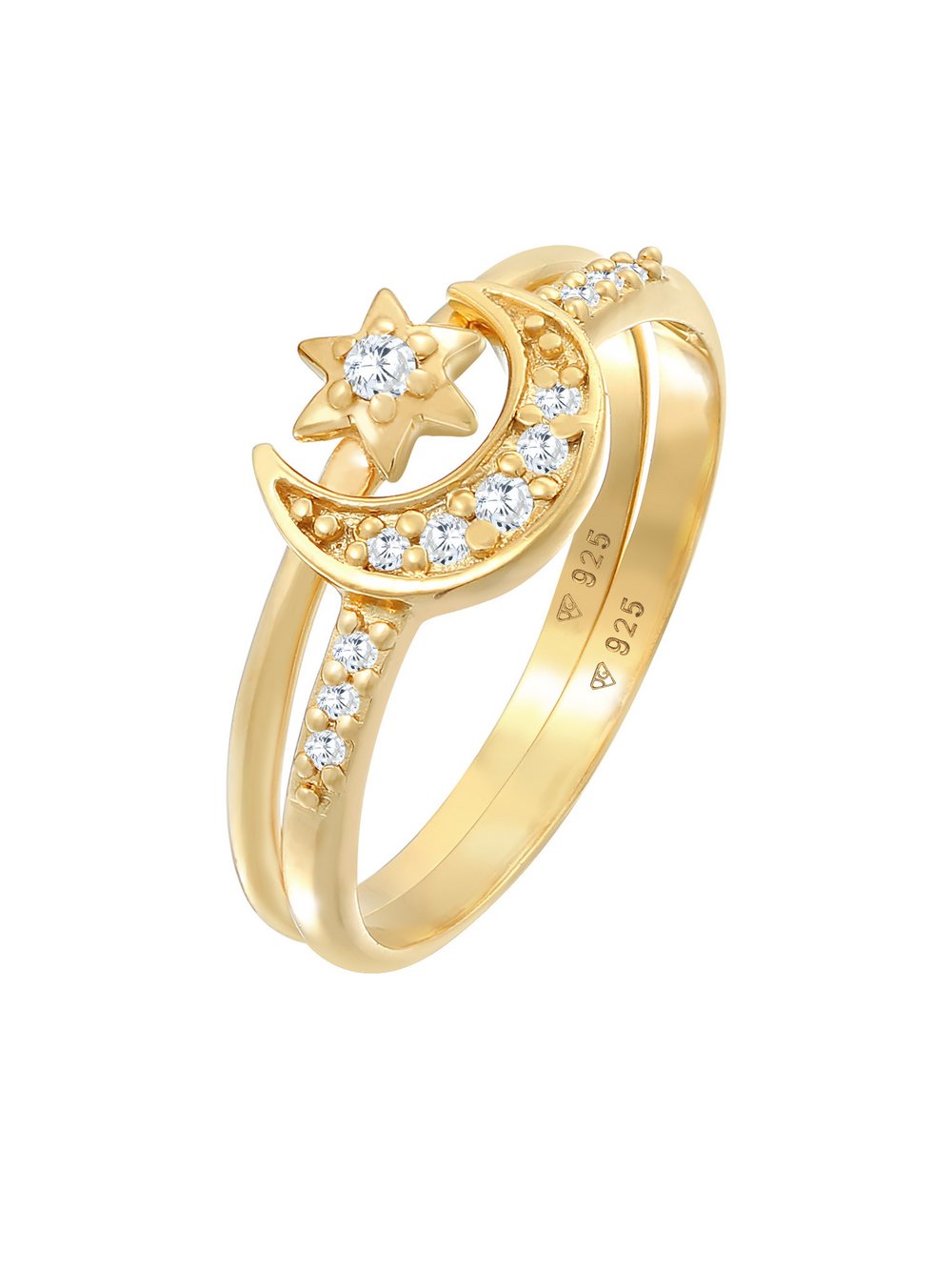 Elli Ring Damen Sterlingsilber gold, 56