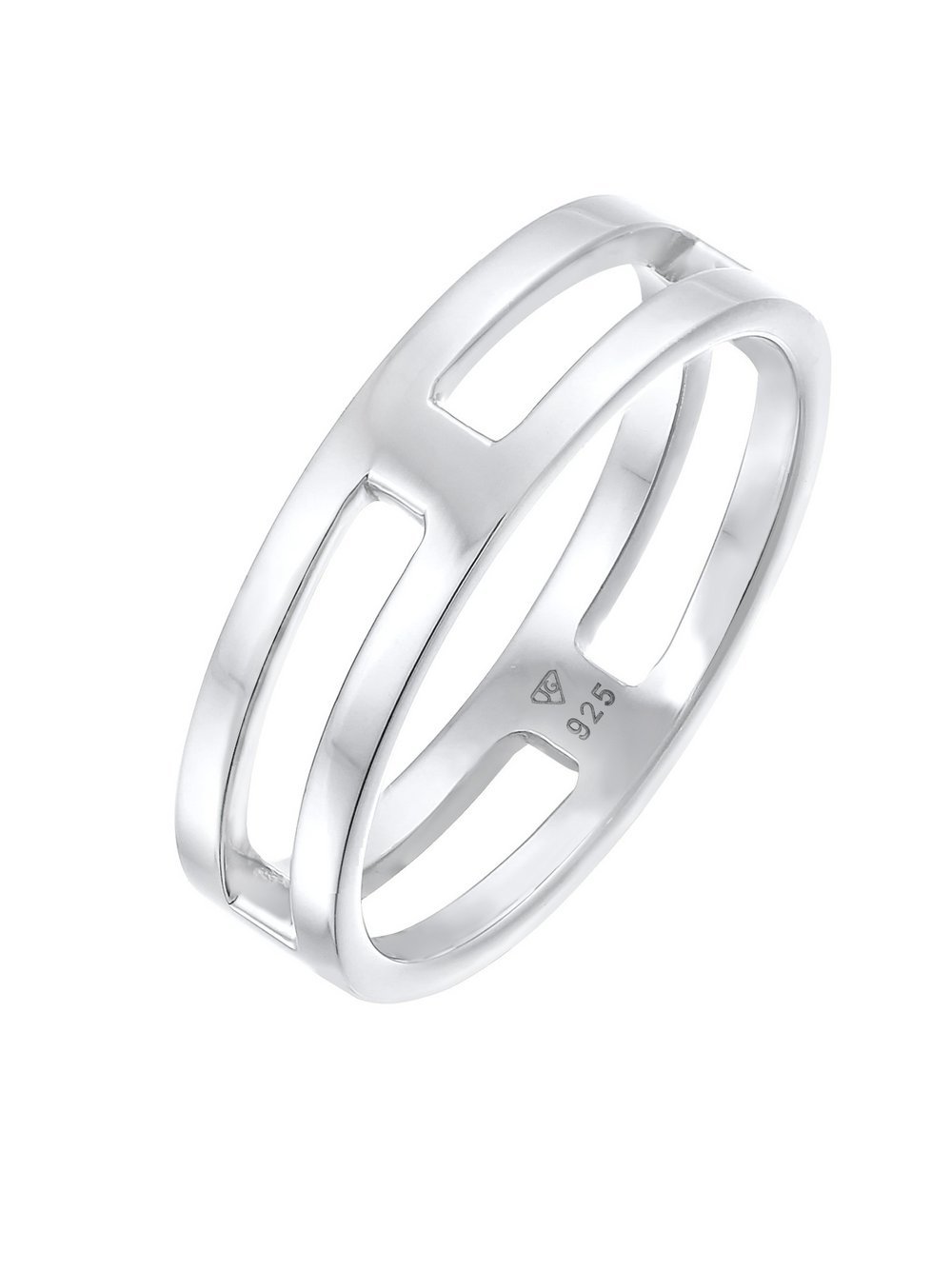 KUZZOI Ring Herren Sterlingsilber silber, 66