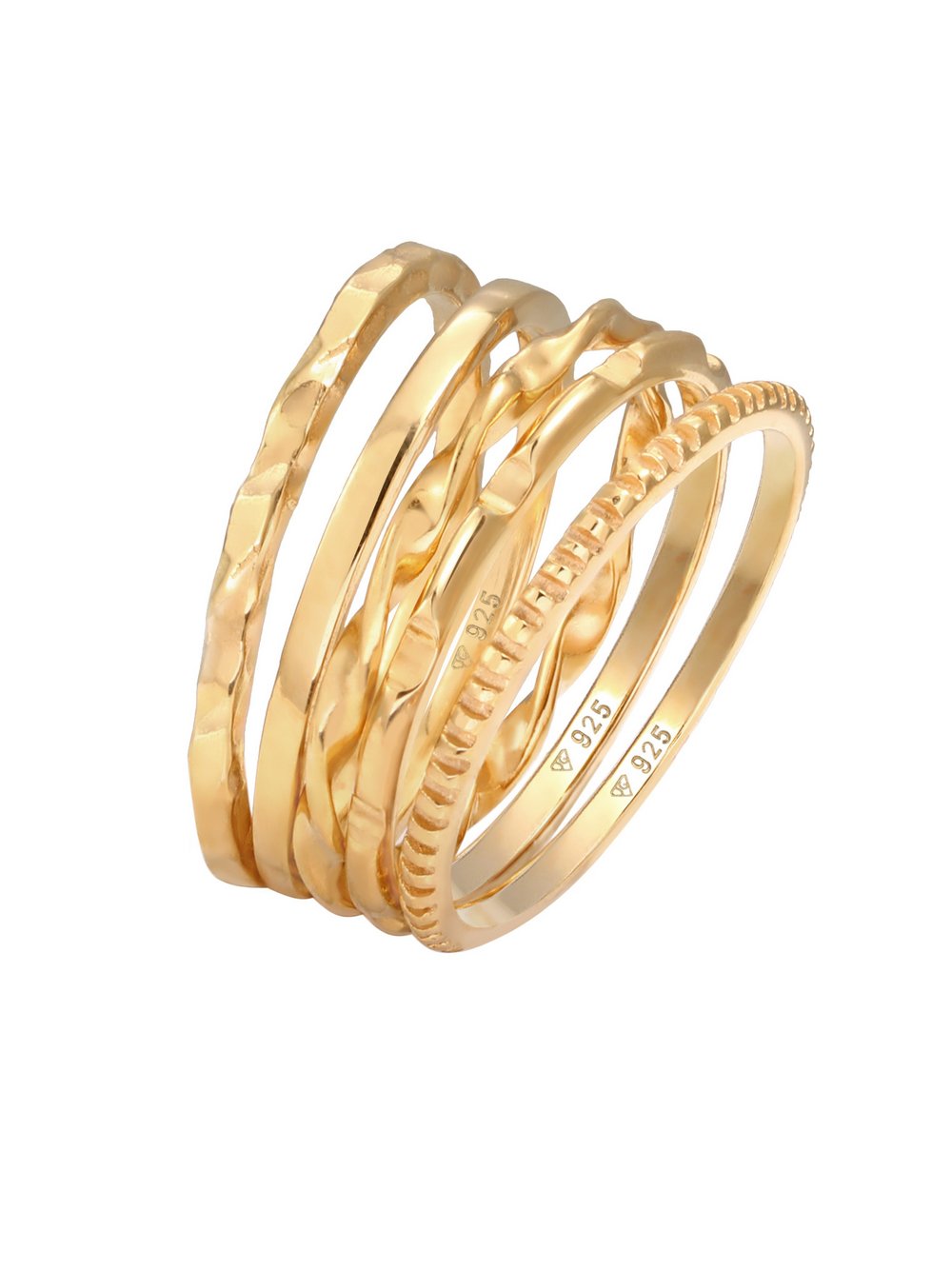 Elli Ring Damen Sterlingsilber gold, 52