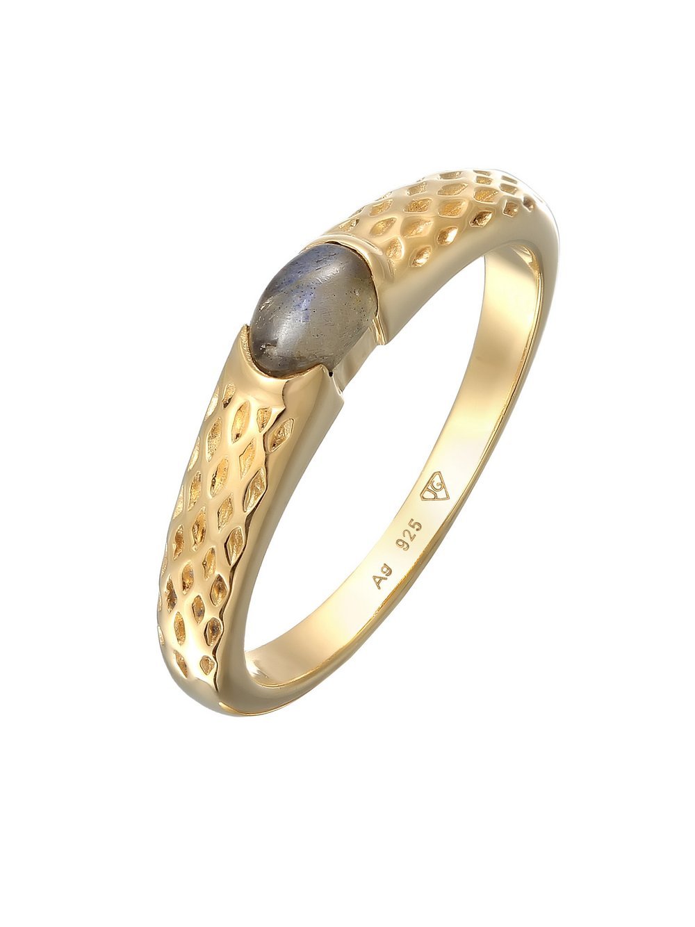 KUZZOI Ring Herren Sterlingsilber gold, 60