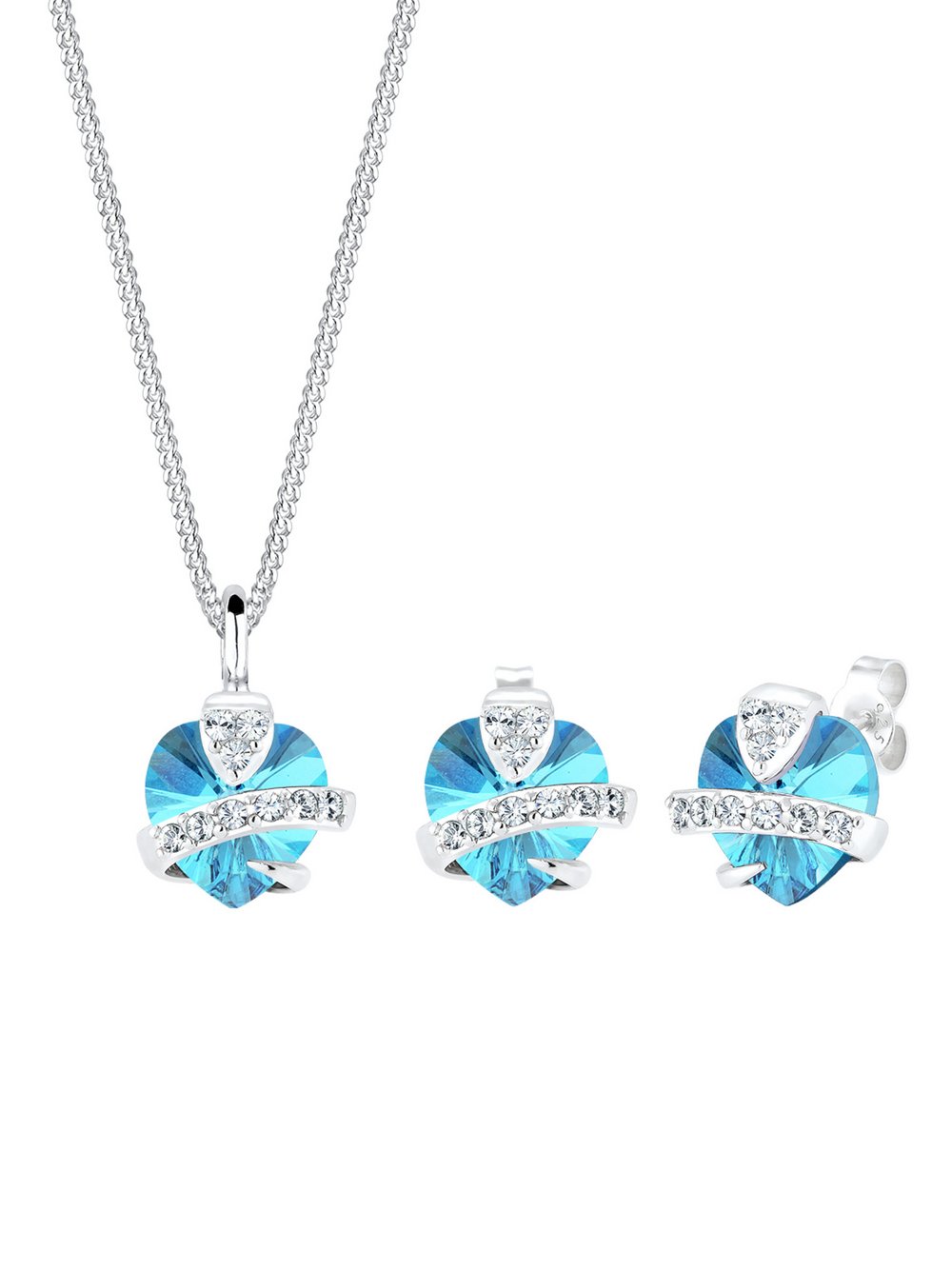 Elli Schmuckset Damen Sterlingsilber mehrfarbig, 45