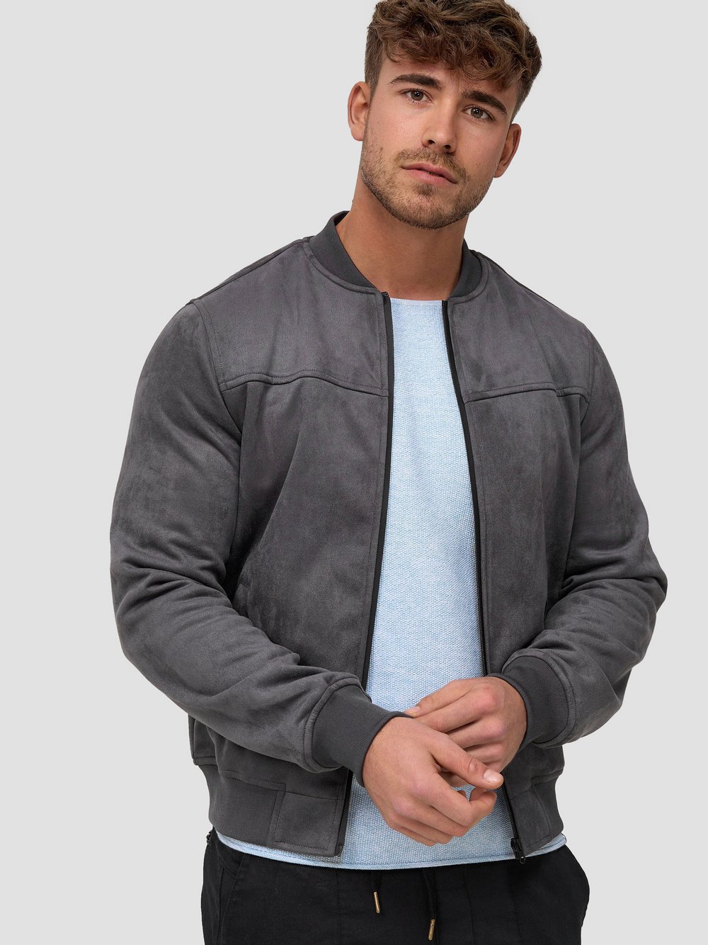 Indicode Übergangsjacke Herren grau, M