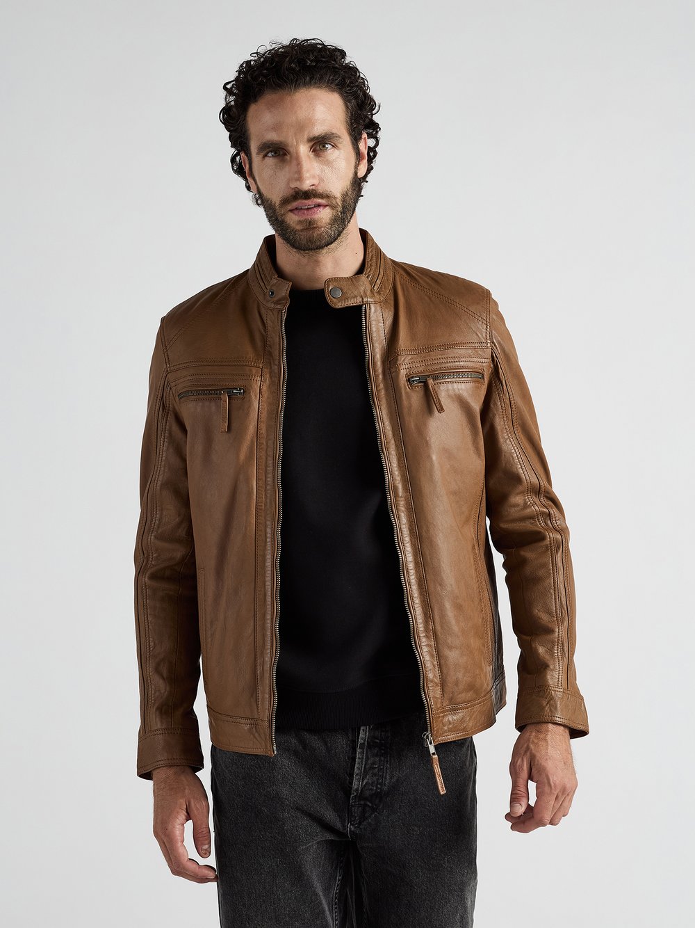 JCC Lederjacke Herren braun, 56