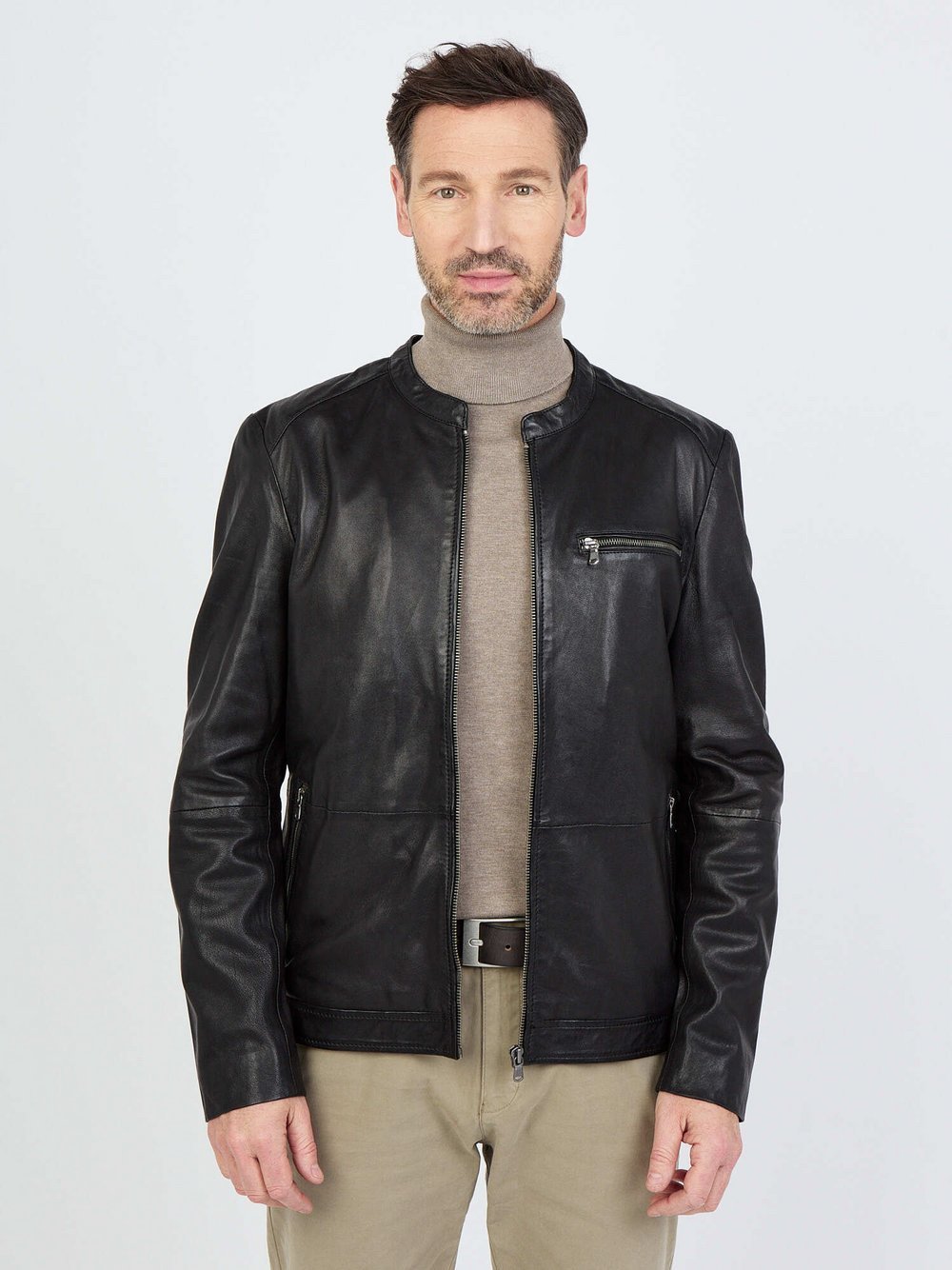 Thumbnail - JCC Lederjacke Herren schwarz, XXXL