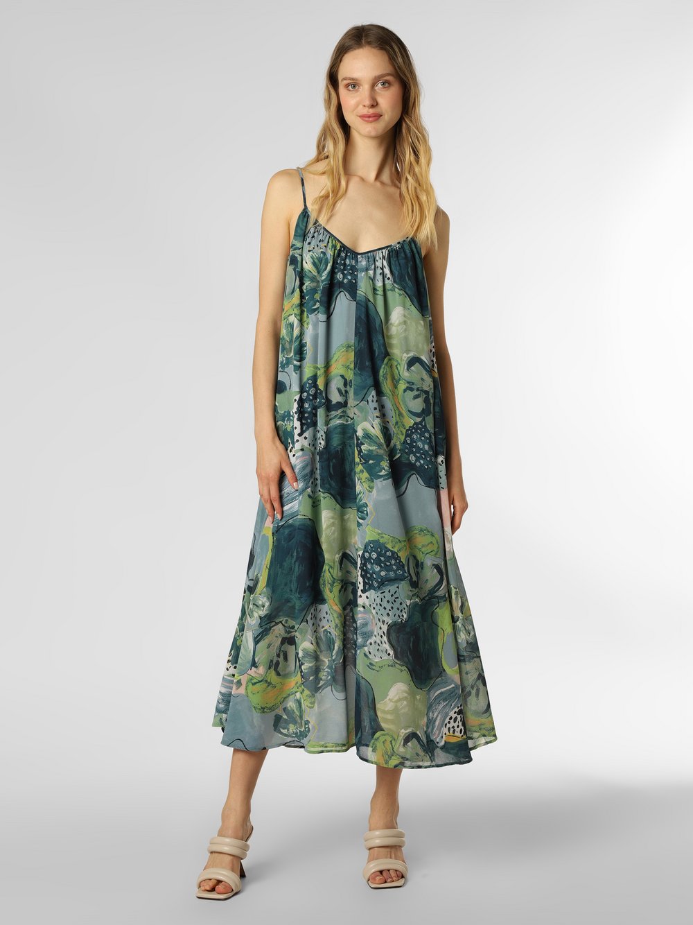 Esprit Collection - Sukienka damska, niebieski|zielony|wielokolorowy