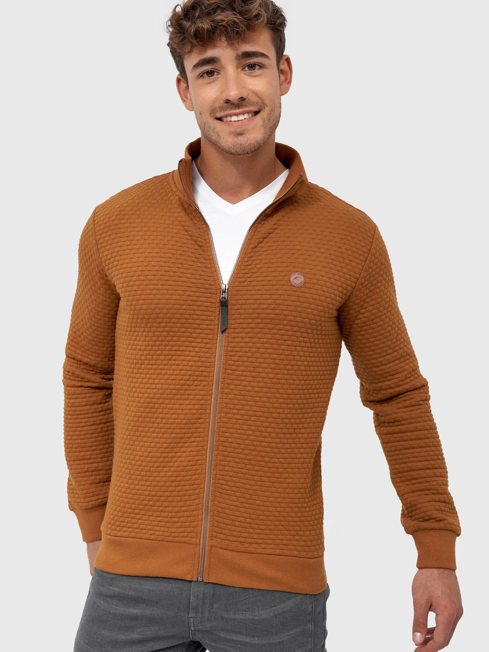 Indicode Sweatjacke Herren braun, XXL