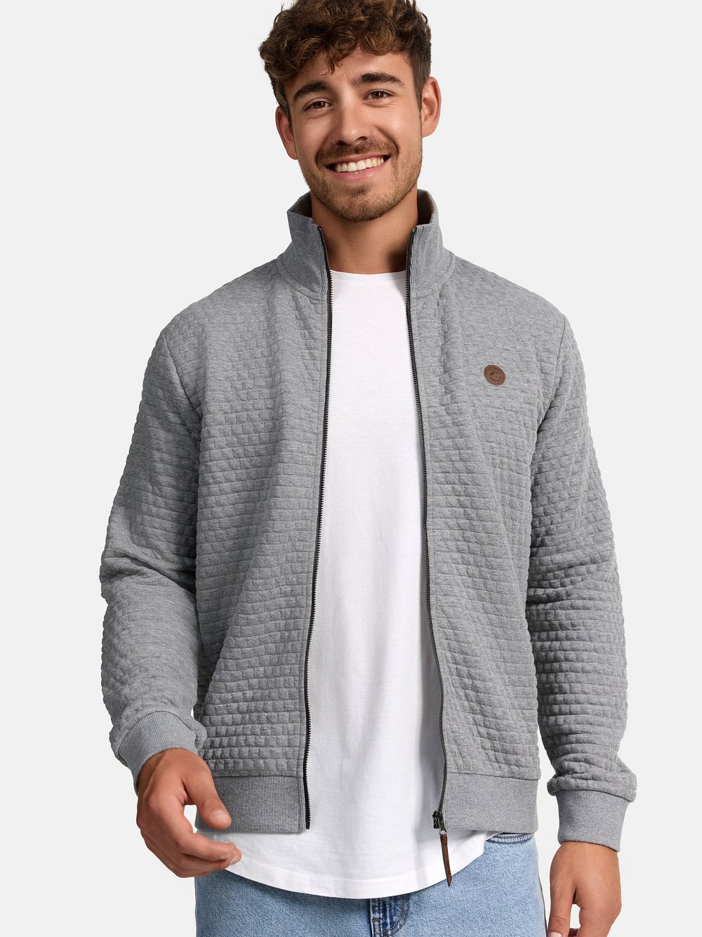 Indicode Sweatjacke Herren grau, M