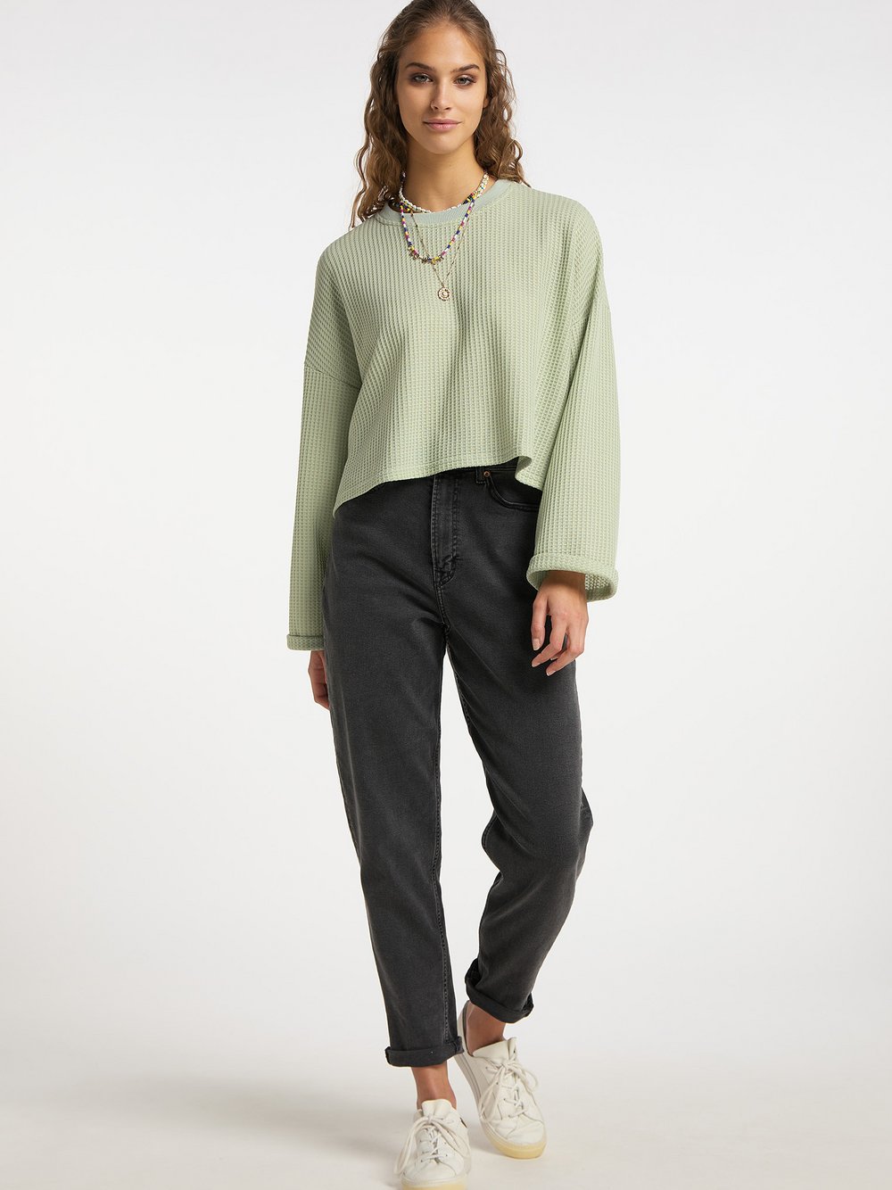 IZIA Sweatshirt Damen grün, XS