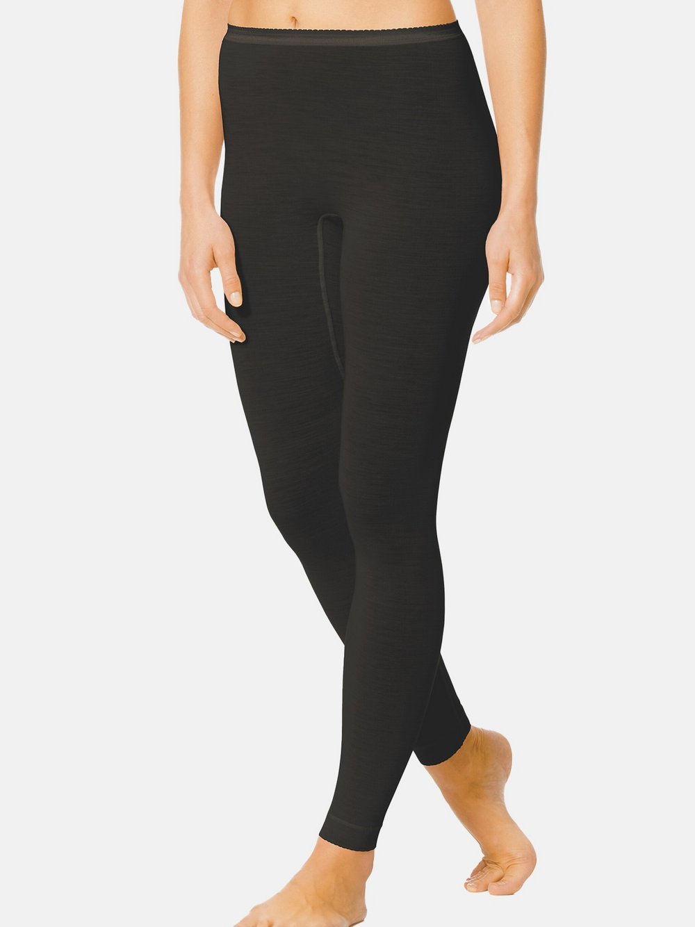 Mey Leggings Damen Wolle schwarz, 40