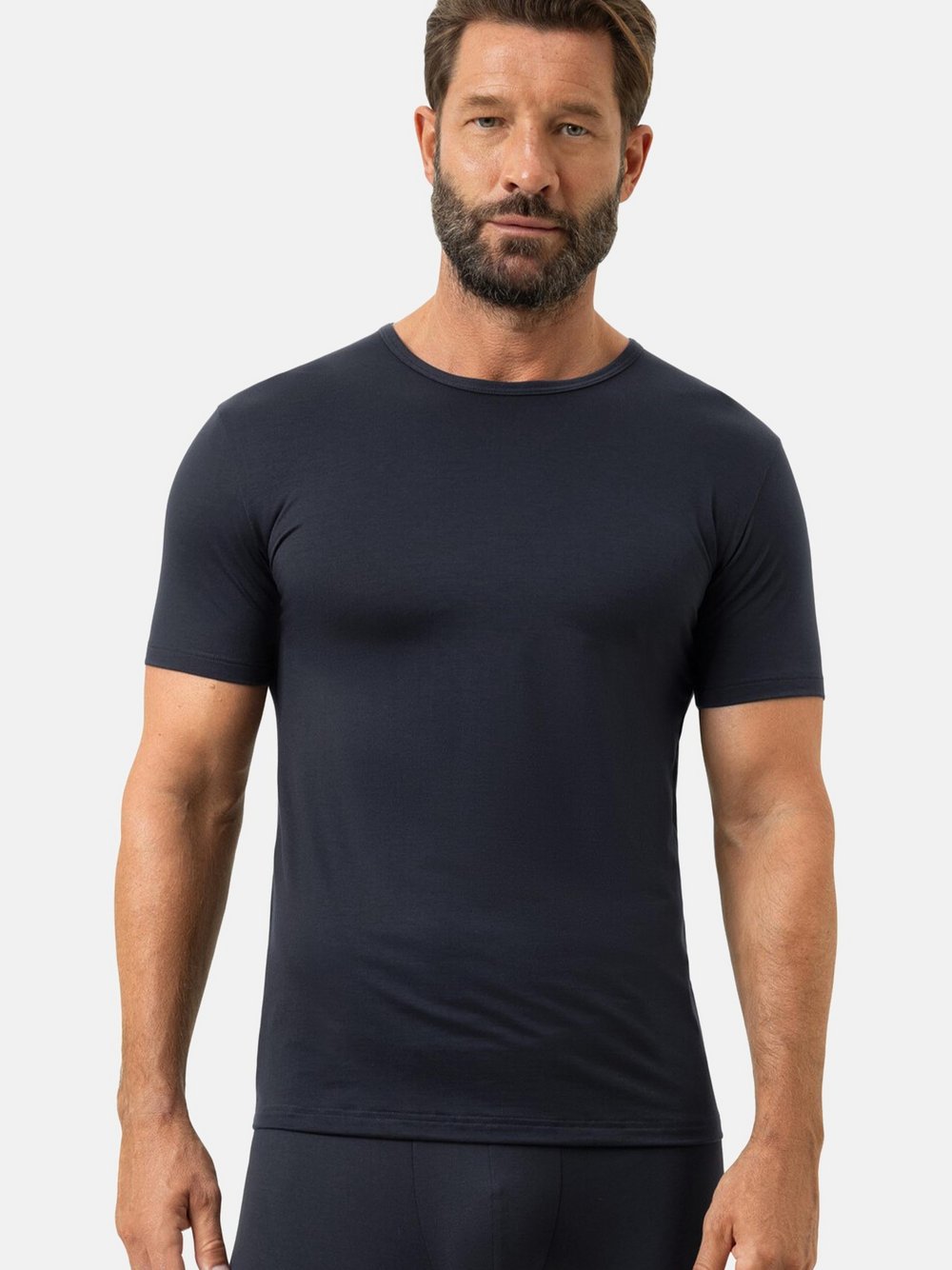 Mey T-Shirt Single Jersey Für Herren Blau in Größe 5 - Bild 4