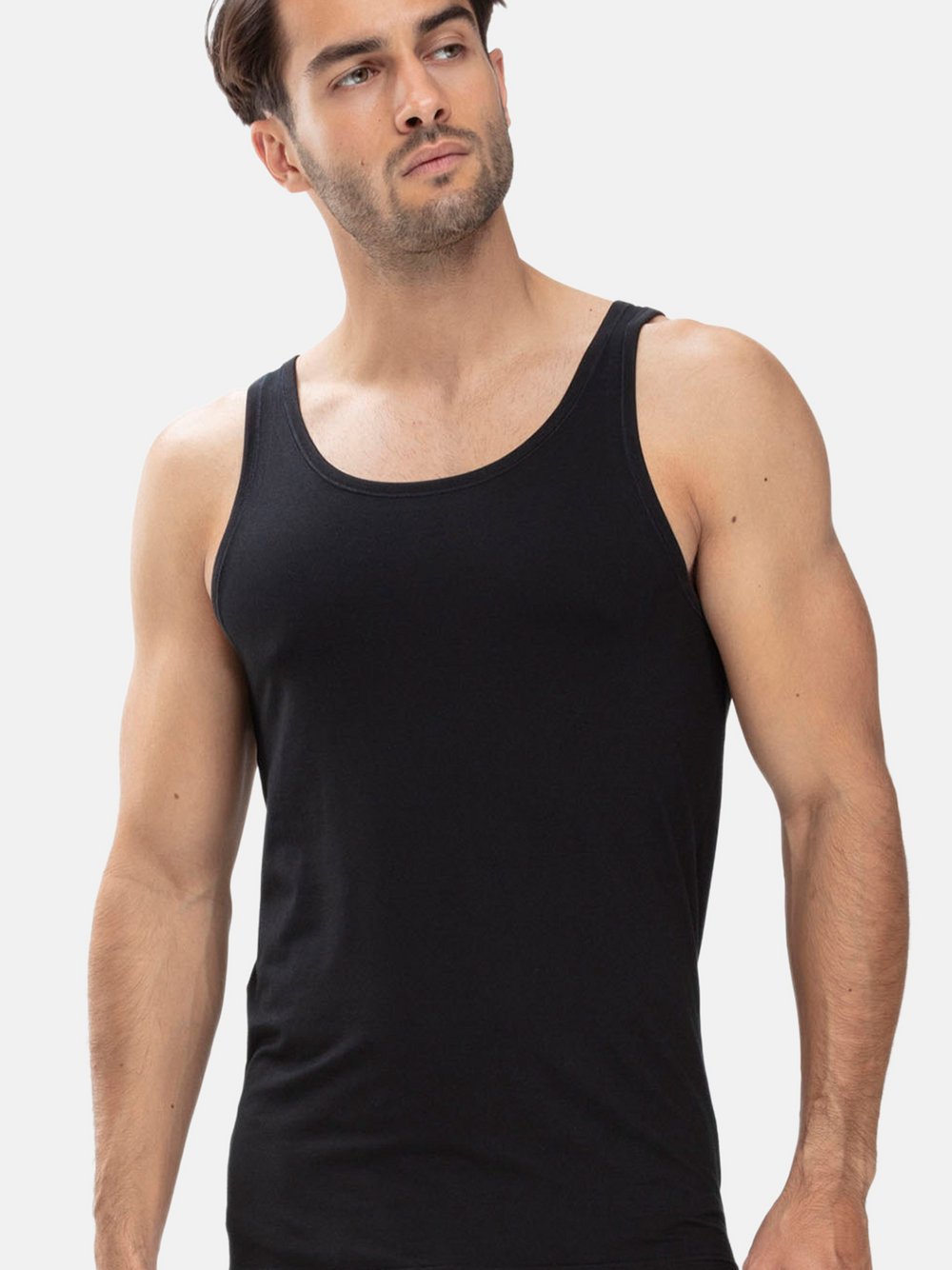 Thumbnail - Mey Unterhemd Herren Baumwolle schwarz, XL