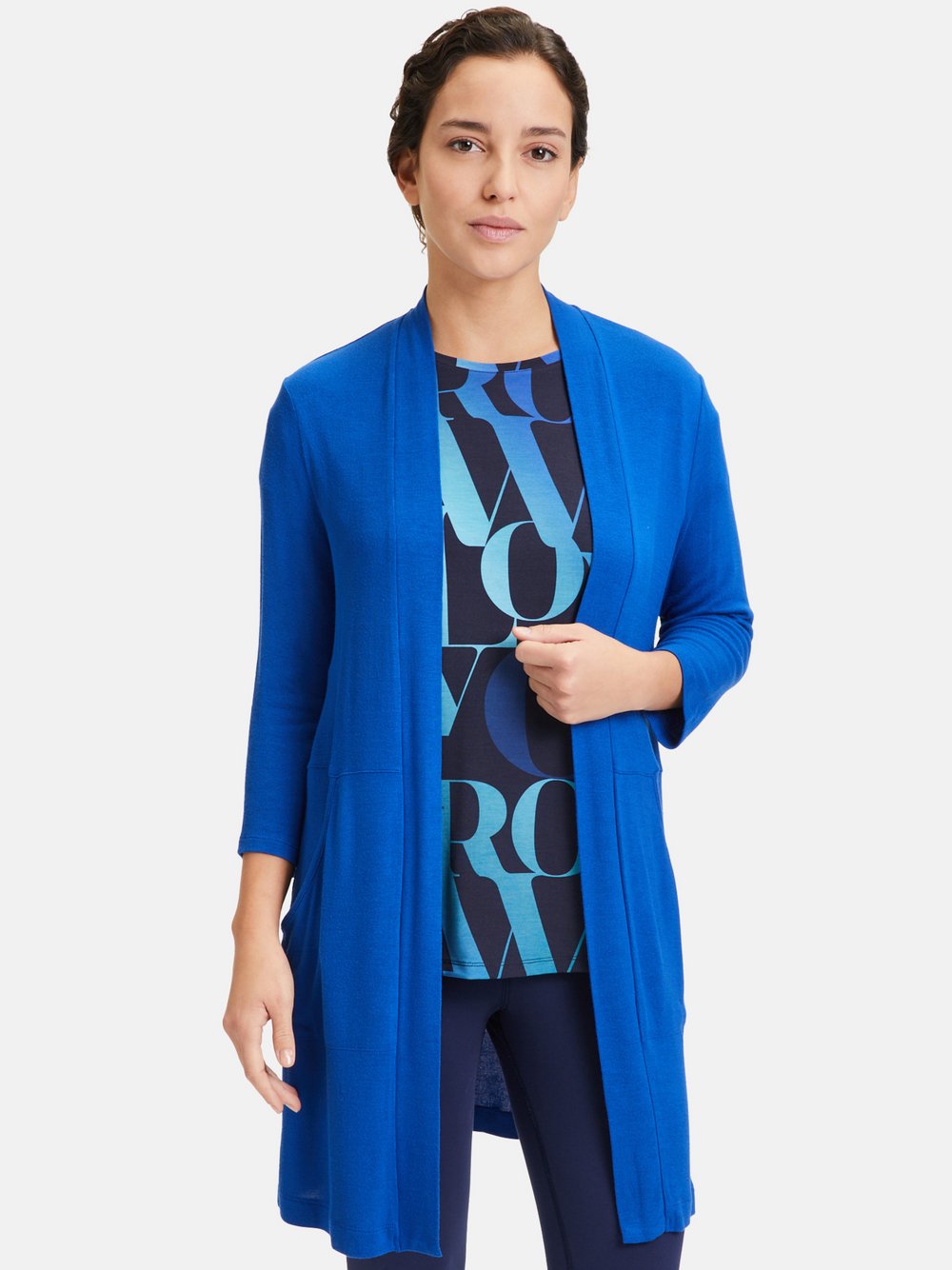 Betty Barclay Feinstrickjacke Damen Viskose blau, S