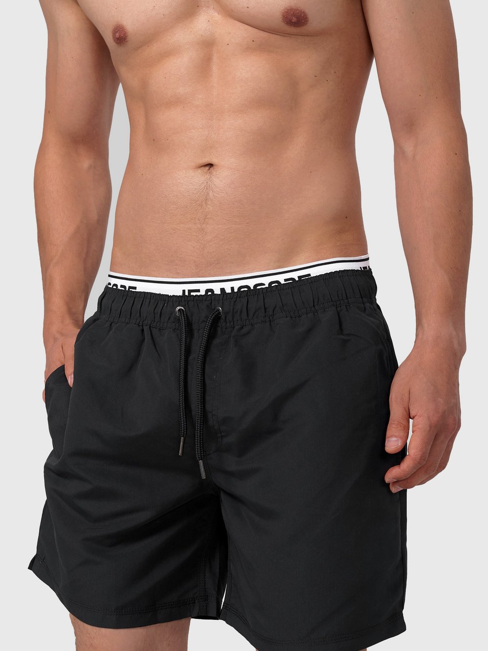 Indicode Badehose Herren schwarz, S