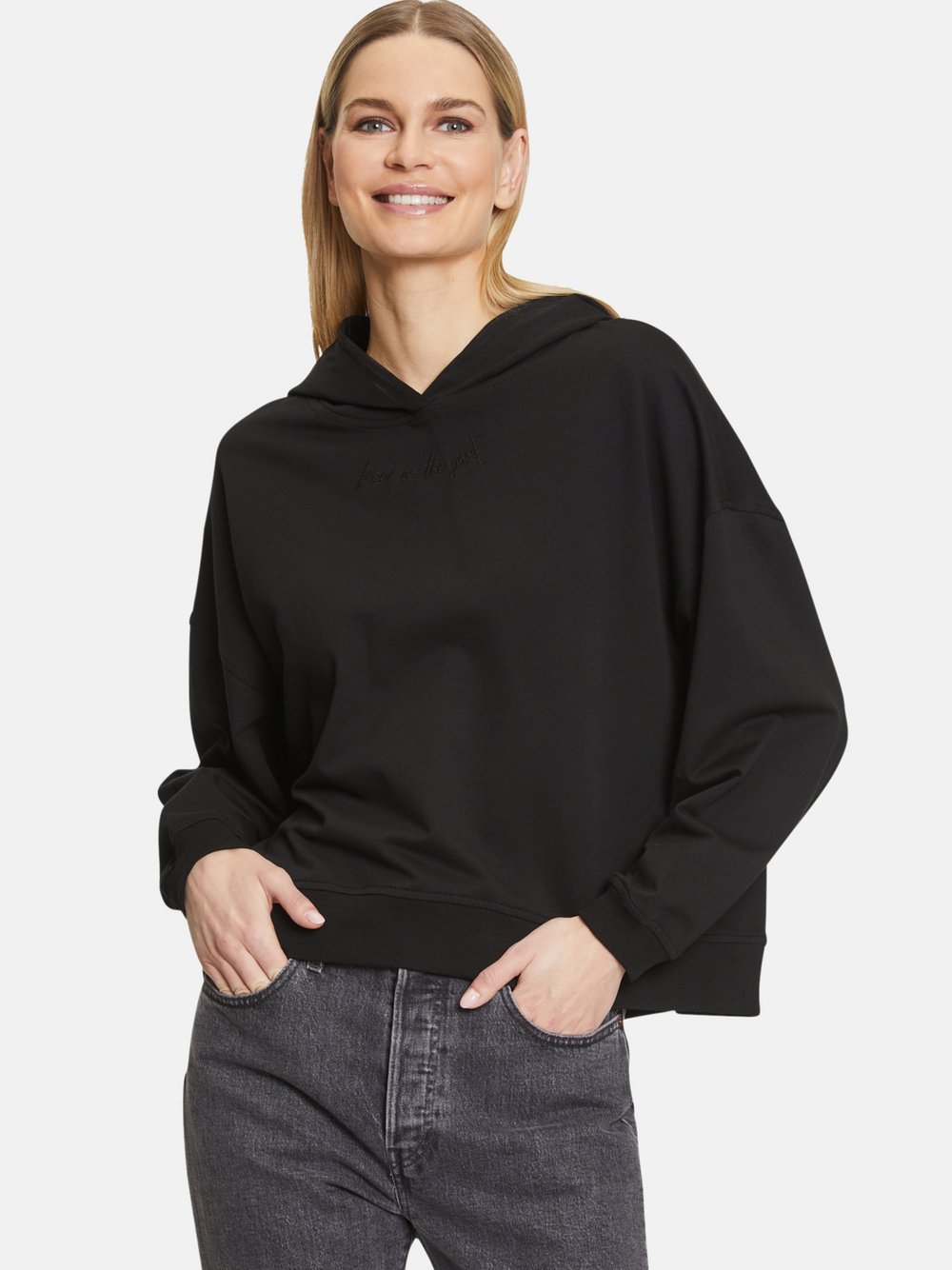 Betty Barclay Sweatpullover Damen Baumwolle schwarz, XL