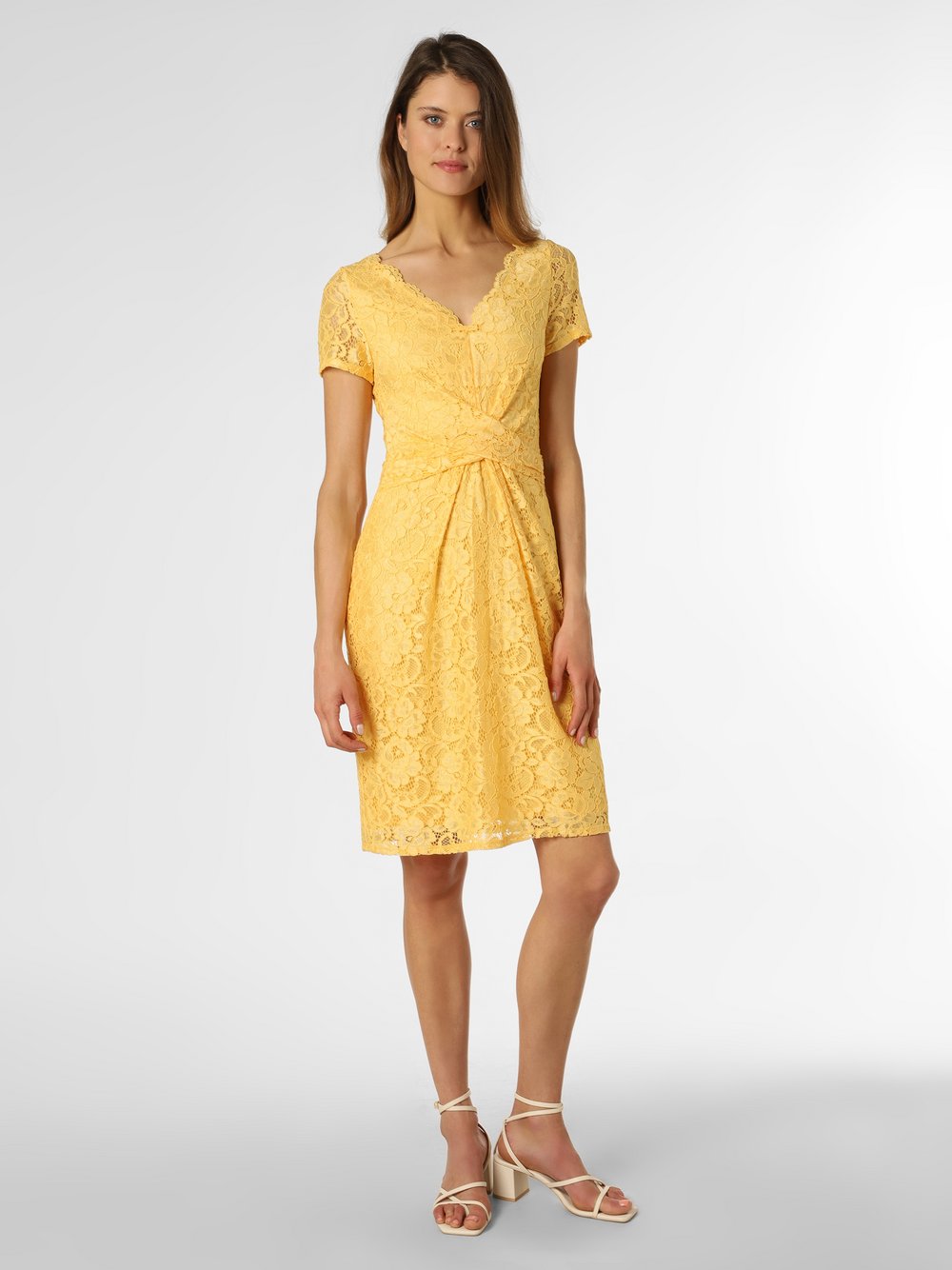 Vera Mont - Damska sukienka wieczorowa, żółty