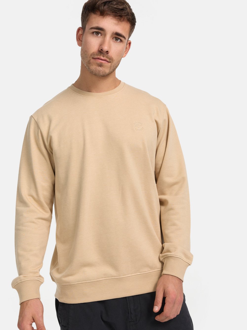 Indicode Sweatshirt Herren Baumwolle beige, M