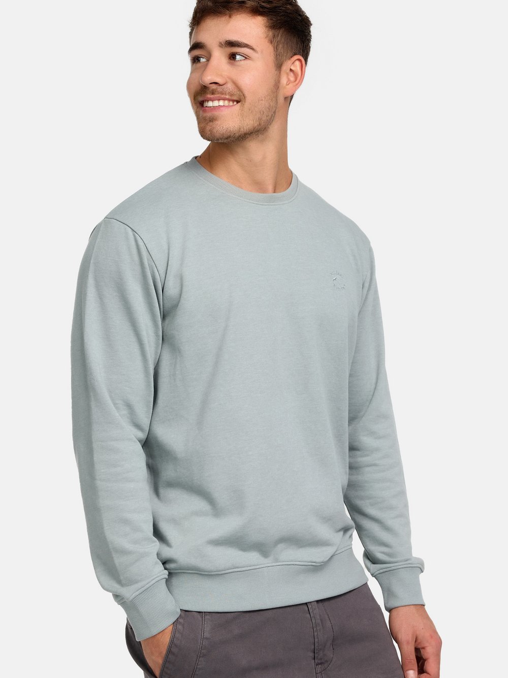 Indicode Sweatshirt Herren Baumwolle blau, L
