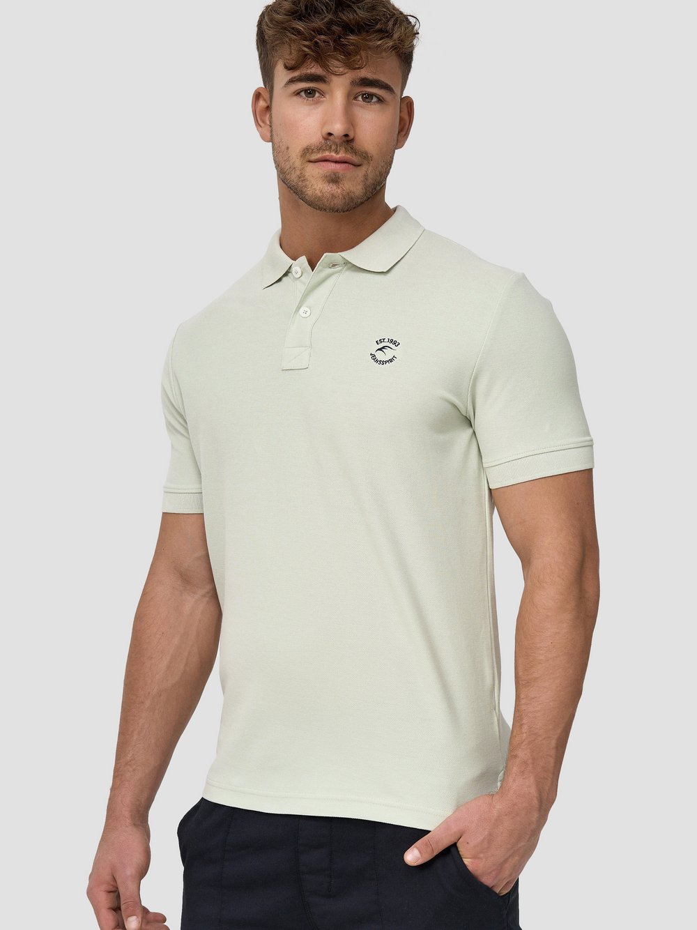 Indicode Poloshirt Herren Baumwolle grün, S