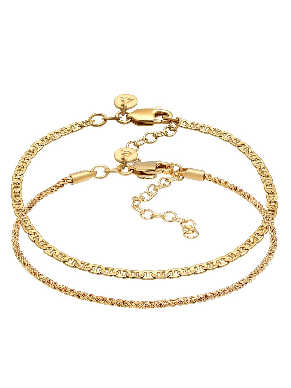 Elli PREMIUM Armband Damen Sterlingsilber gold, 16