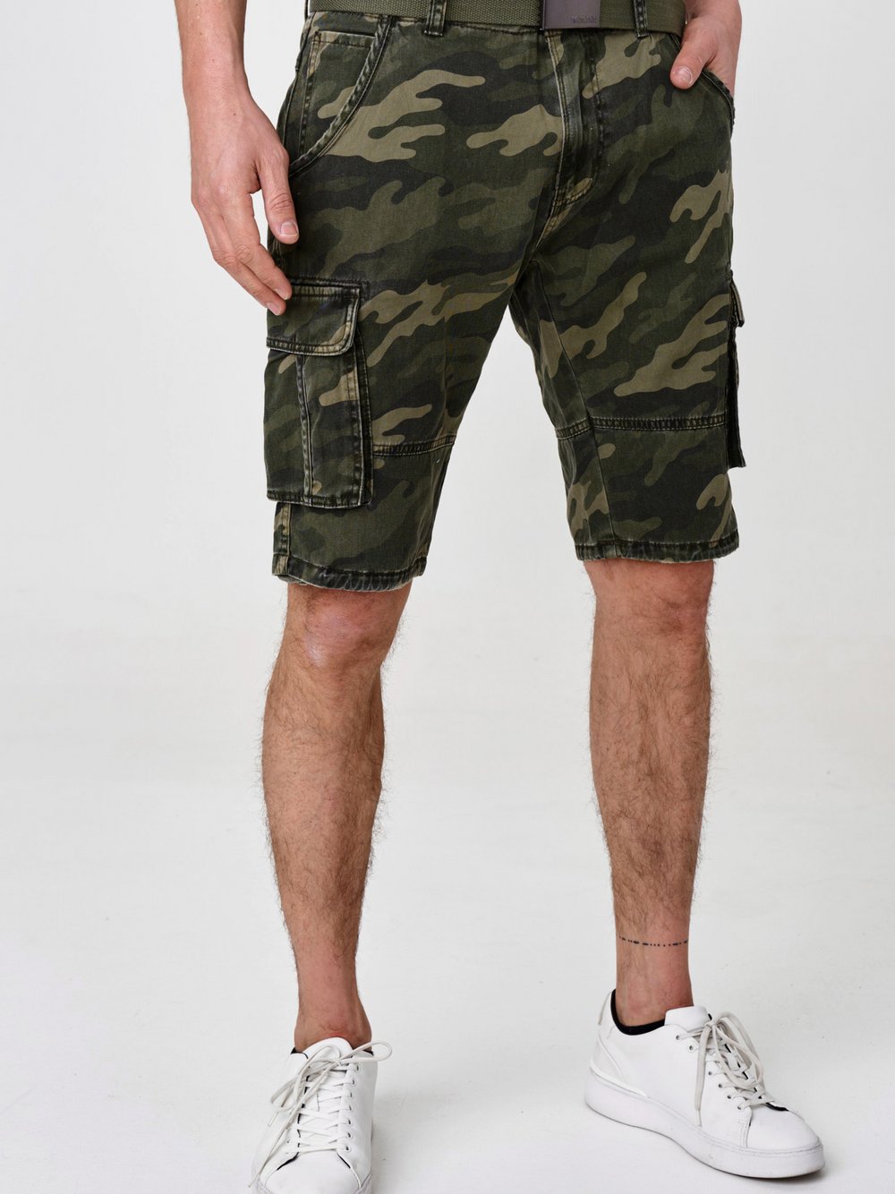 Indicode Shorts Cargo Herren Baumwolle mehrfarbig, XL