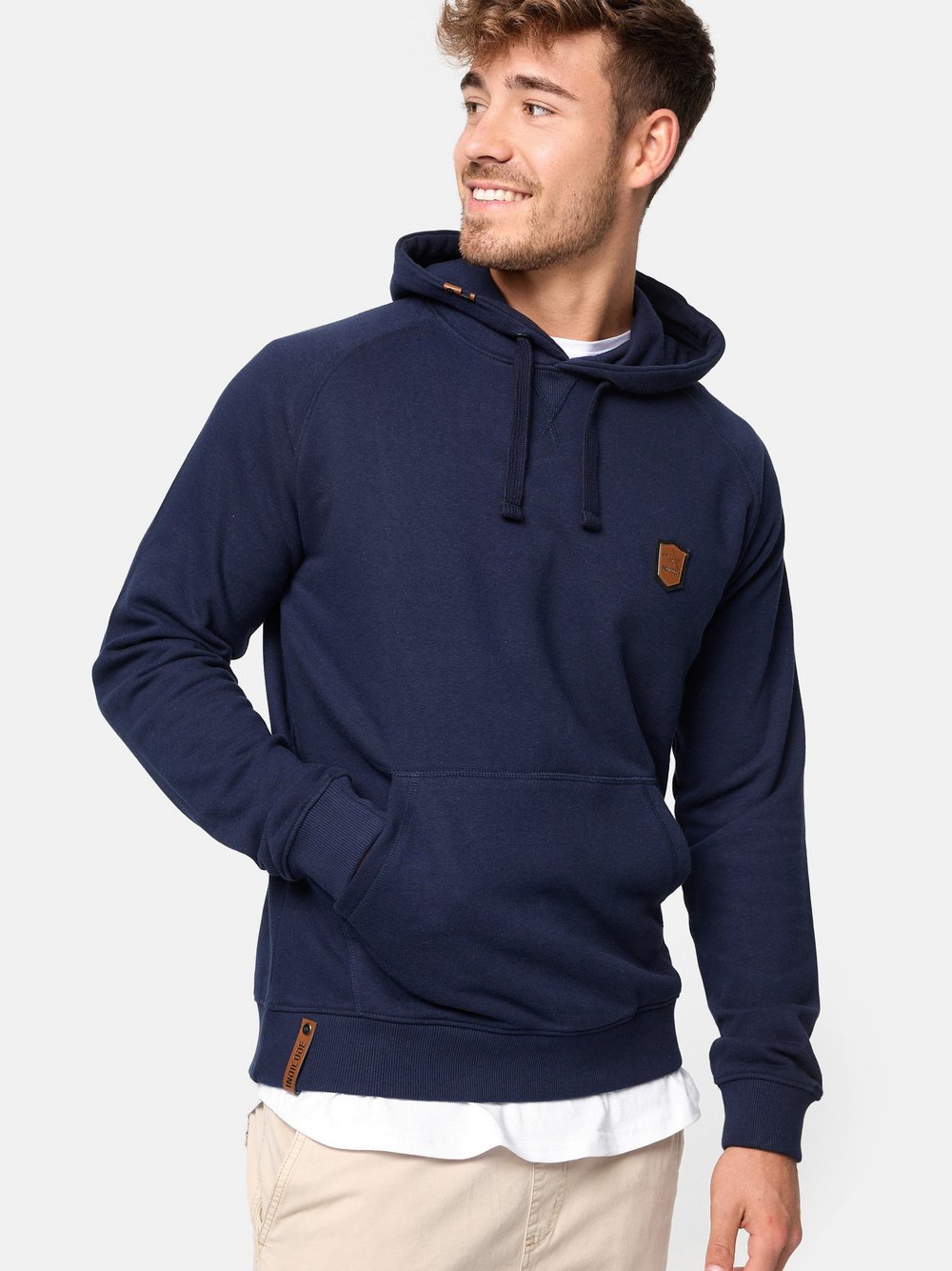 Indicode Kapuzenpullover Herren Baumwolle blau, XL