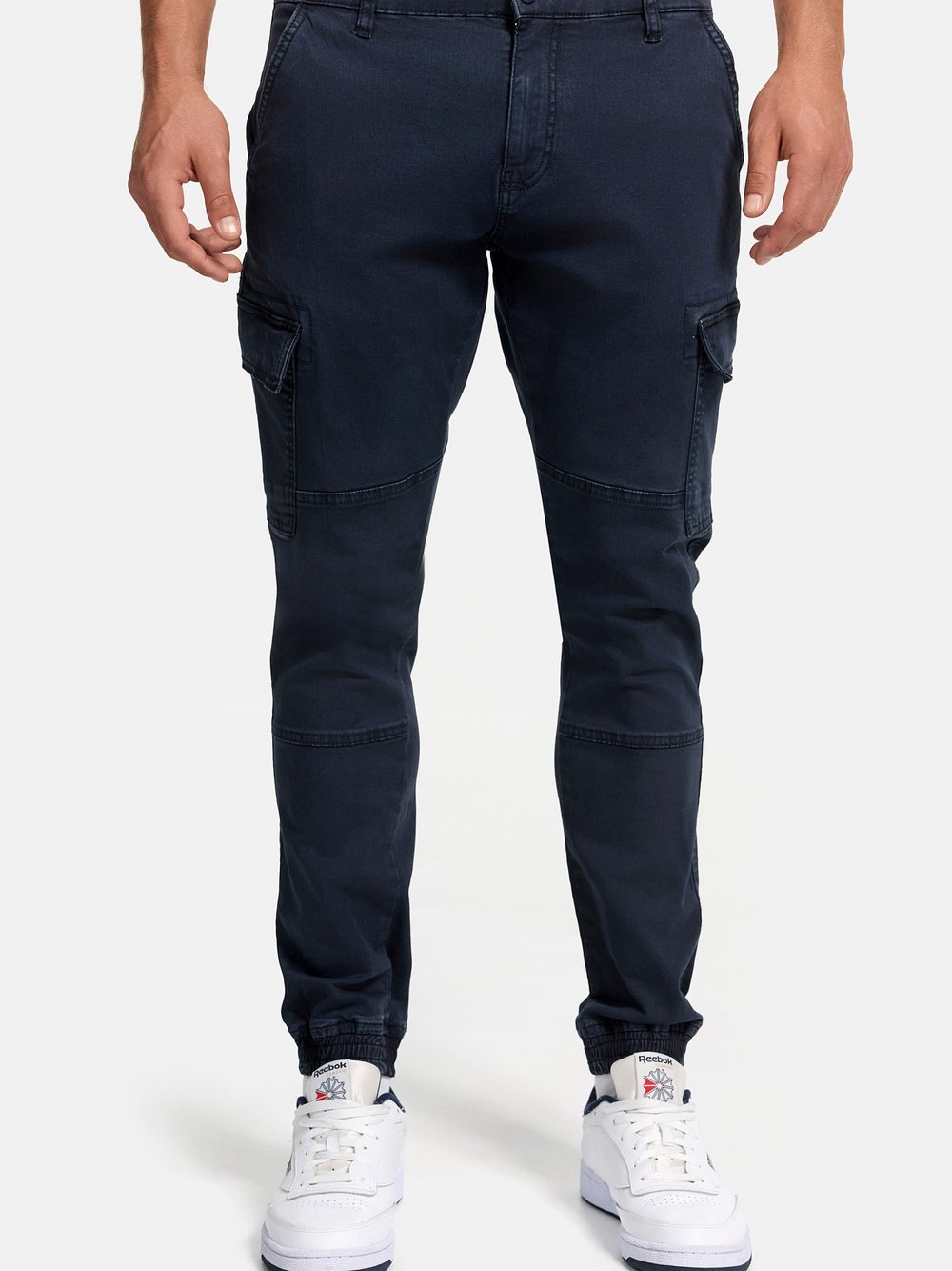 Indicode Cargohose Herren Baumwolle blau, XXL