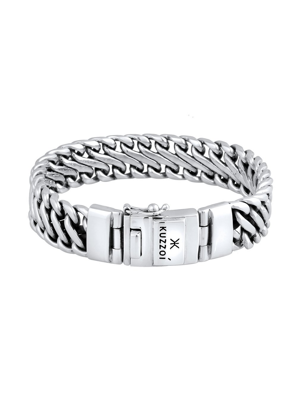 KUZZOI Armband Herren Sterlingsilber silber, 21