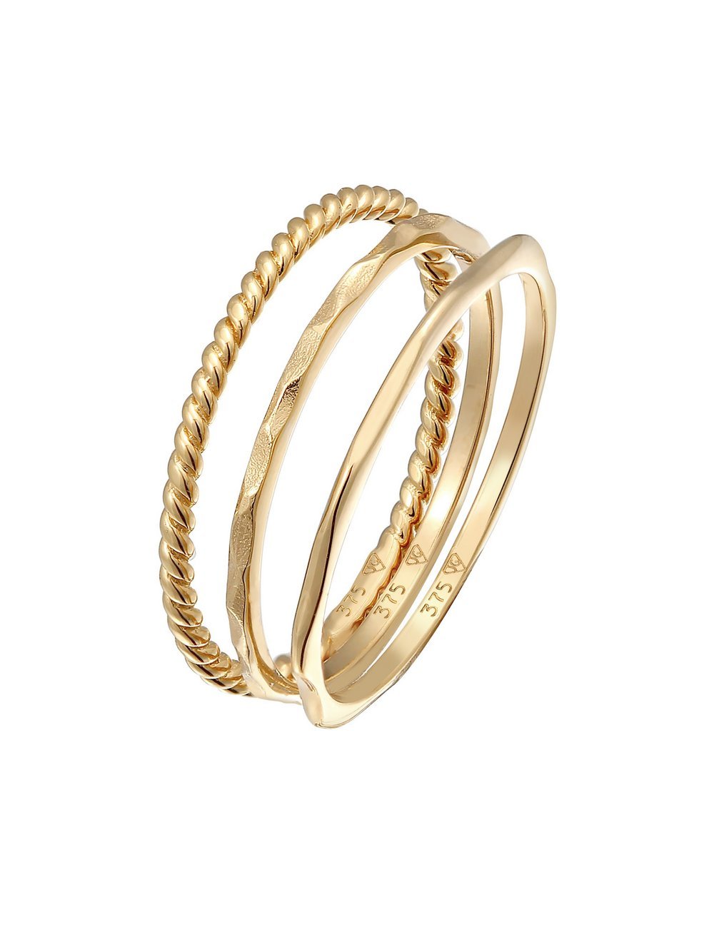 Elli PREMIUM Ring Damen Gelbgold gold, 56