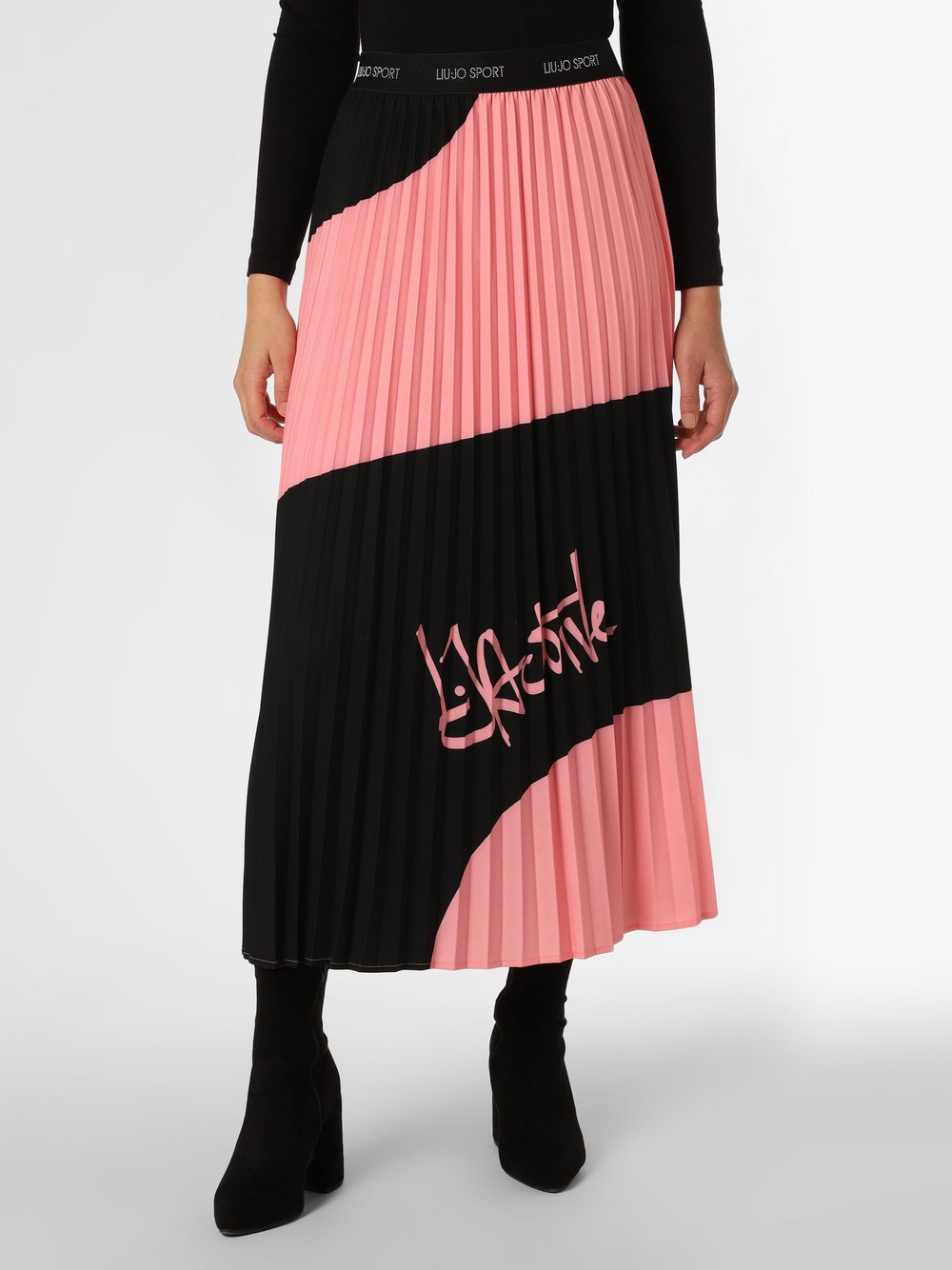 Liu Jo Collection - Spódnica damska, różowy|czarny|wielokolorowy