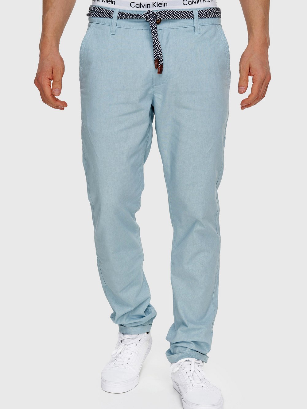 Indicode Leinenhose Herren blau, XXXL