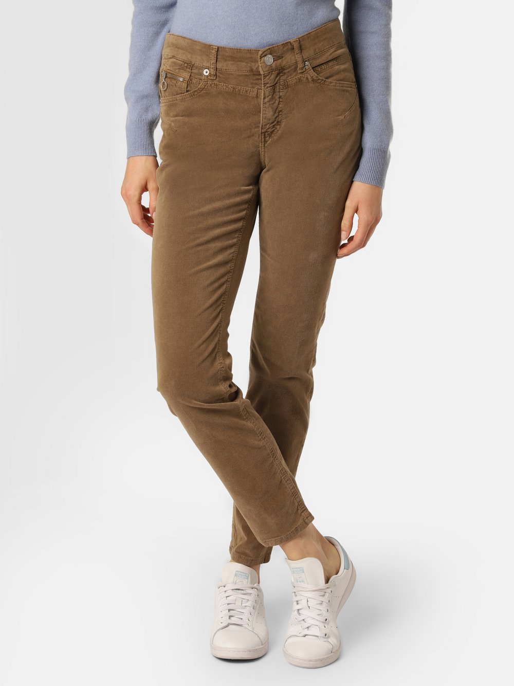 MAC - Spodnie damskie – Rich Slim, brązowy