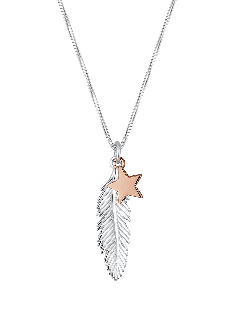 Elli Halskette Damen Roségold silber, 45