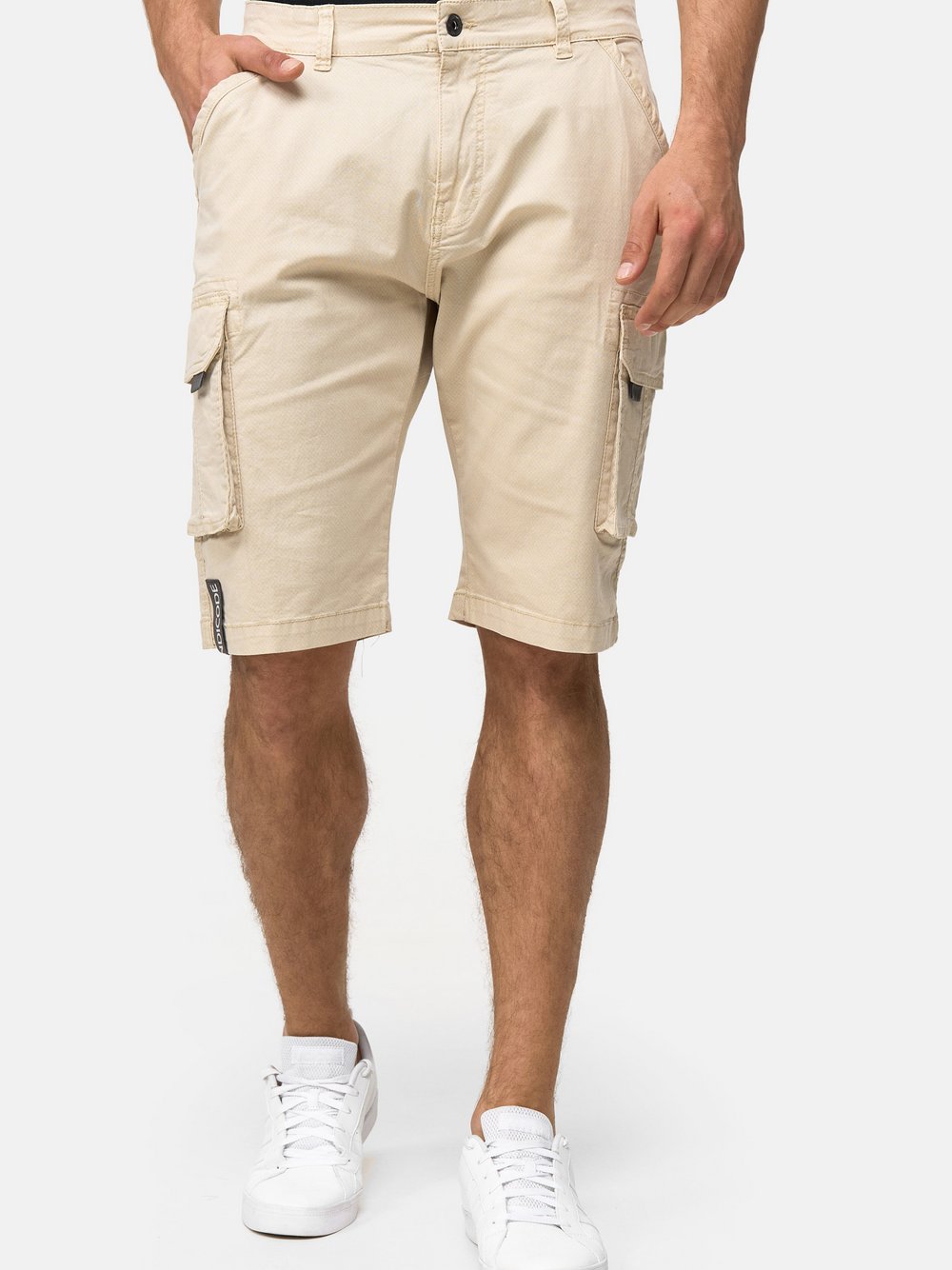 Indicode Shorts Cargo Herren Baumwolle beige, S