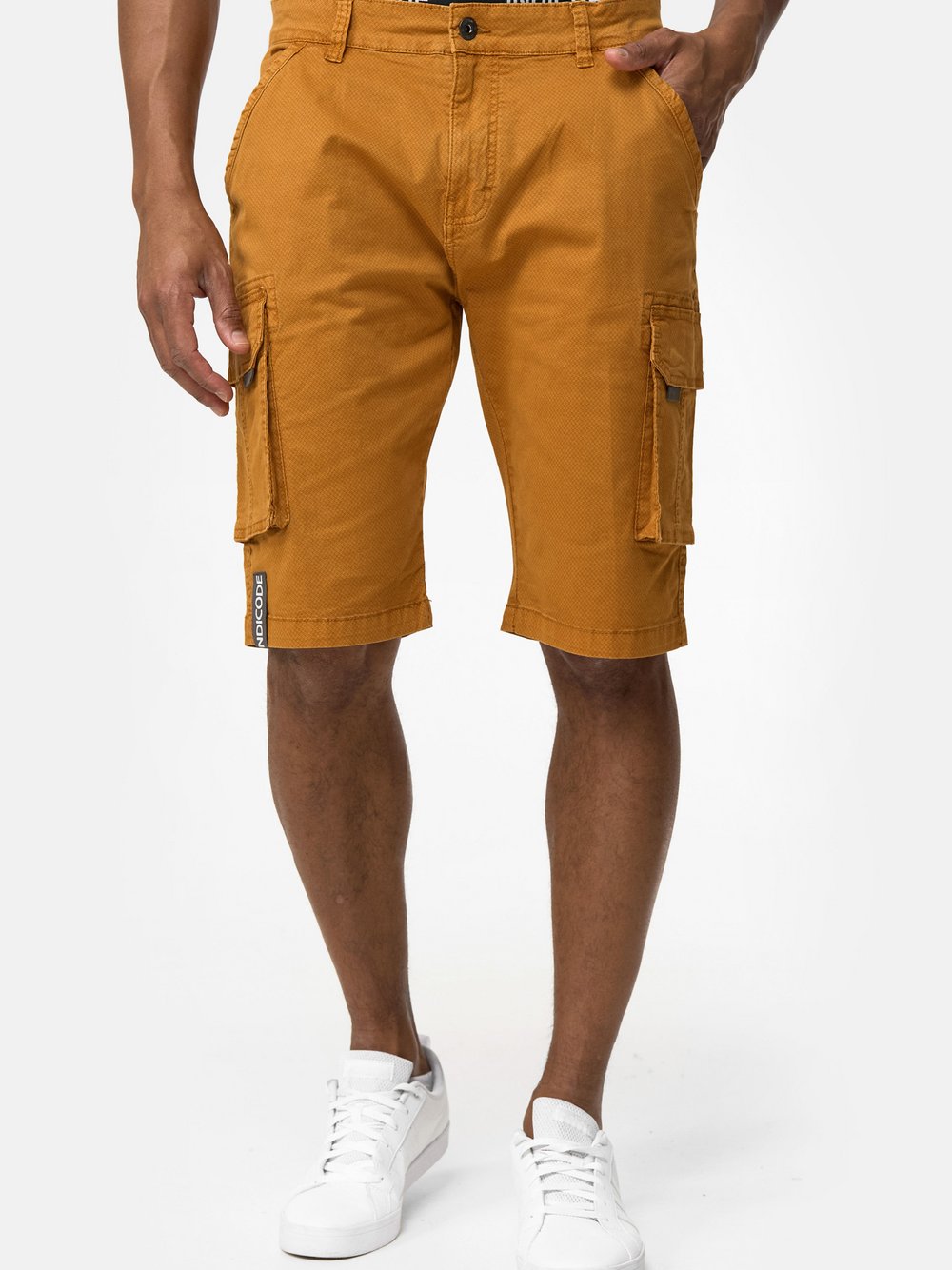 Indicode Shorts Cargo Herren Baumwolle braun, M