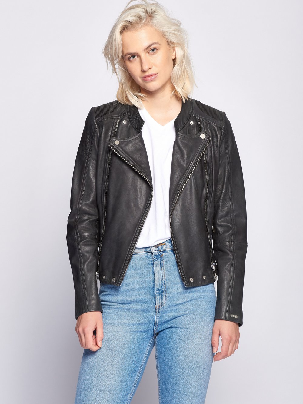 Maze Lederjacke Damen schwarz, XXL