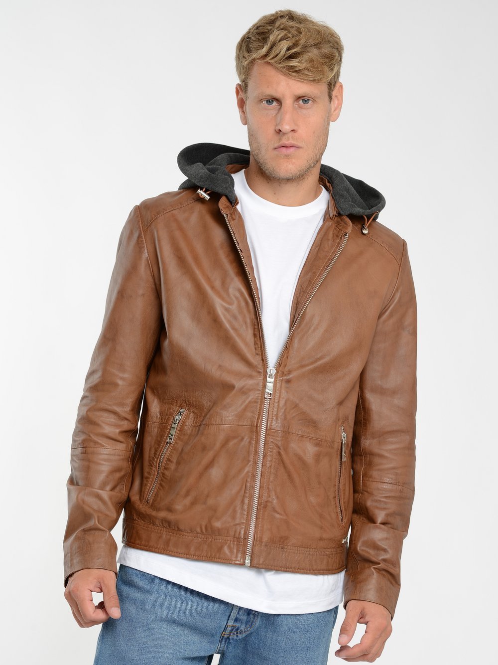 Maze Lederjacke Herren braun, XXL