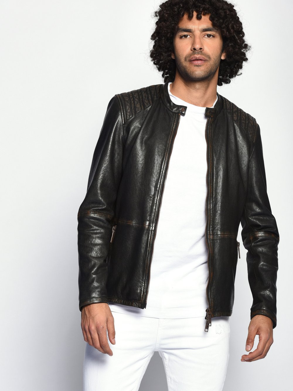 Thumbnail - Maze Lederjacke Herren schwarz, XL